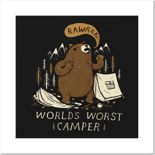 worlds worst camper Posters and Art